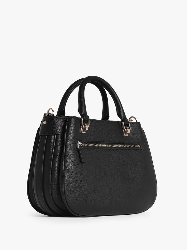 Fedora Black Shoulder Satchel Bag