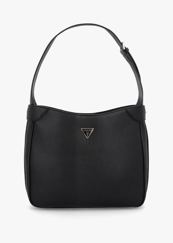 Fedora Black Hobo Shoulder Bag