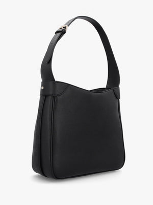Fedora Black Hobo Shoulder Bag