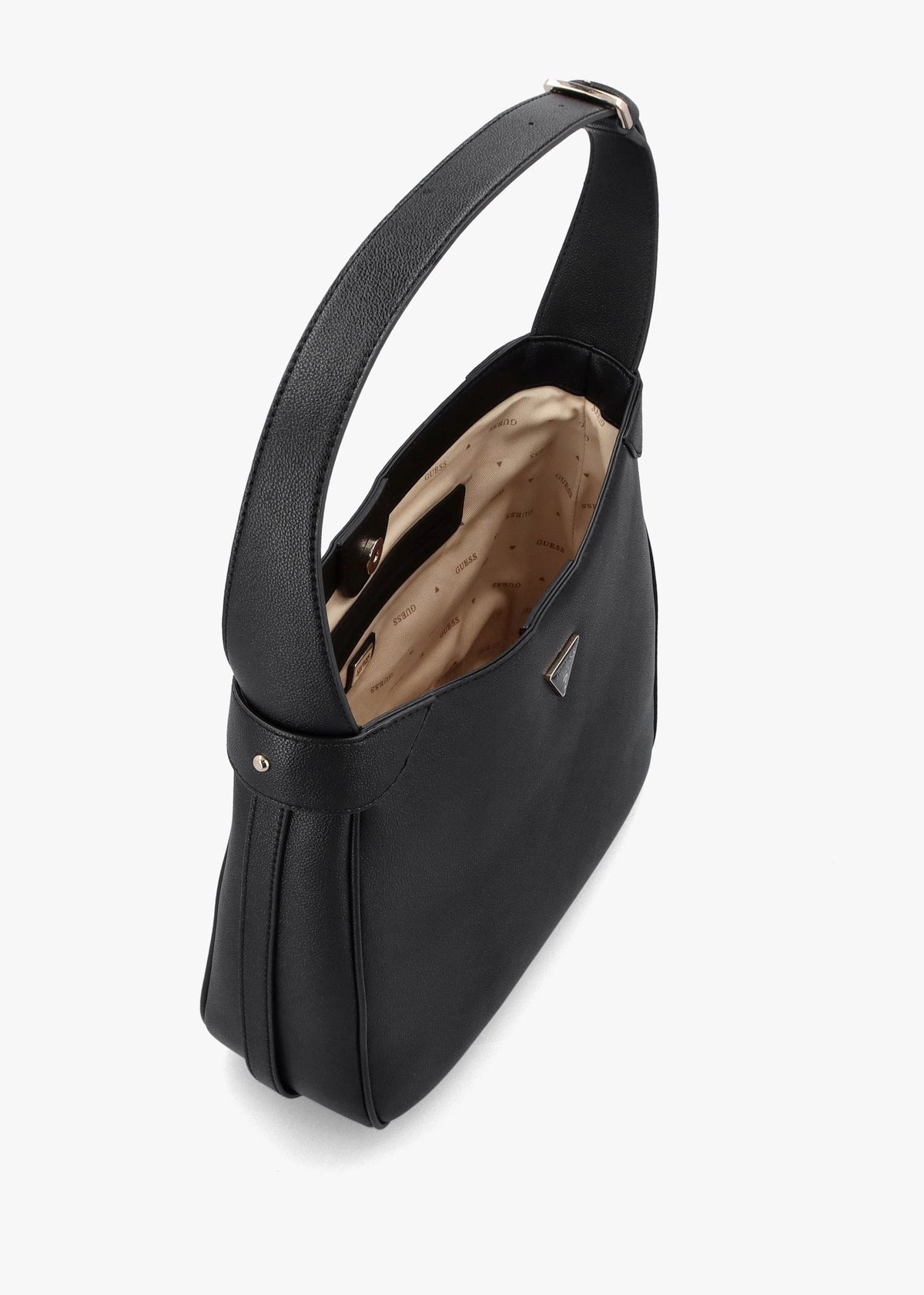 Fedora Black Hobo Shoulder Bag