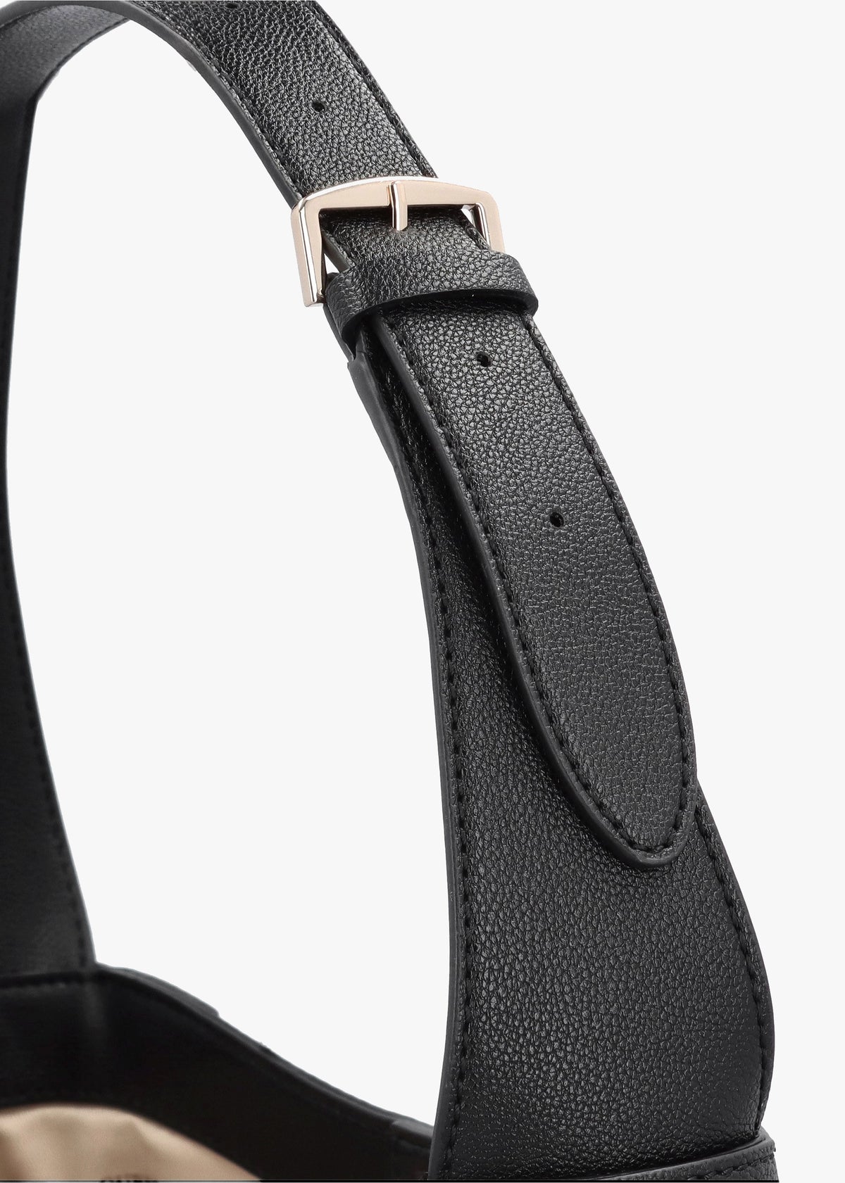 Fedora Black Hobo Shoulder Bag