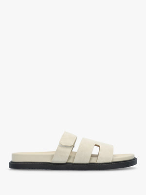 Yemmy Cream H Bar Flat Mules