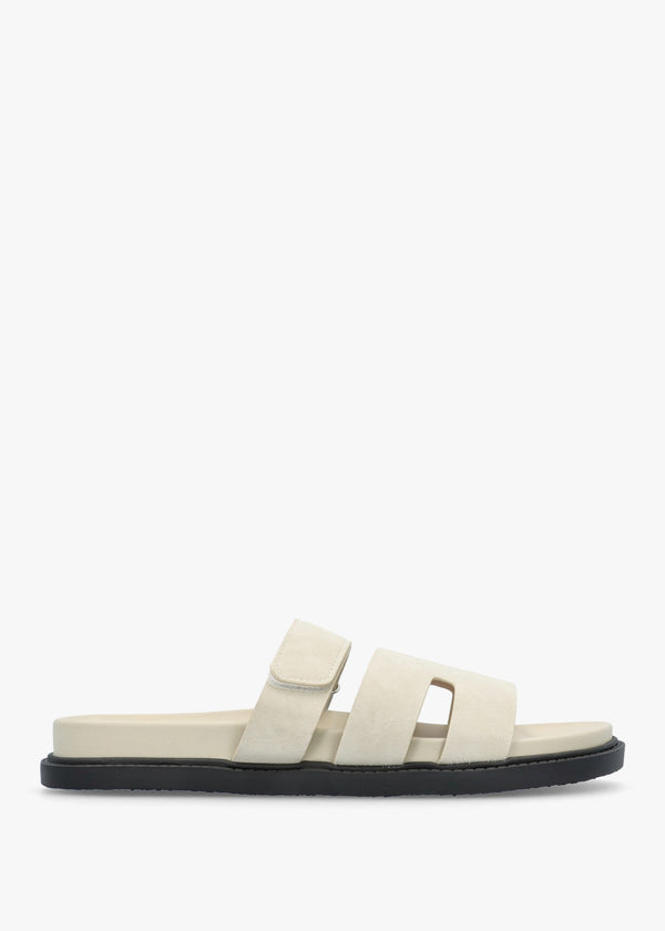 Yemmy Cream H Bar Flat Mules