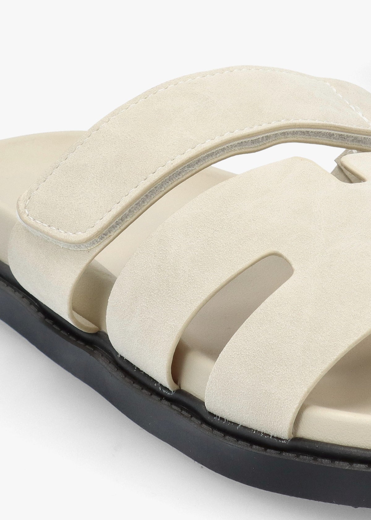 Yemmy Cream H Bar Flat Mules