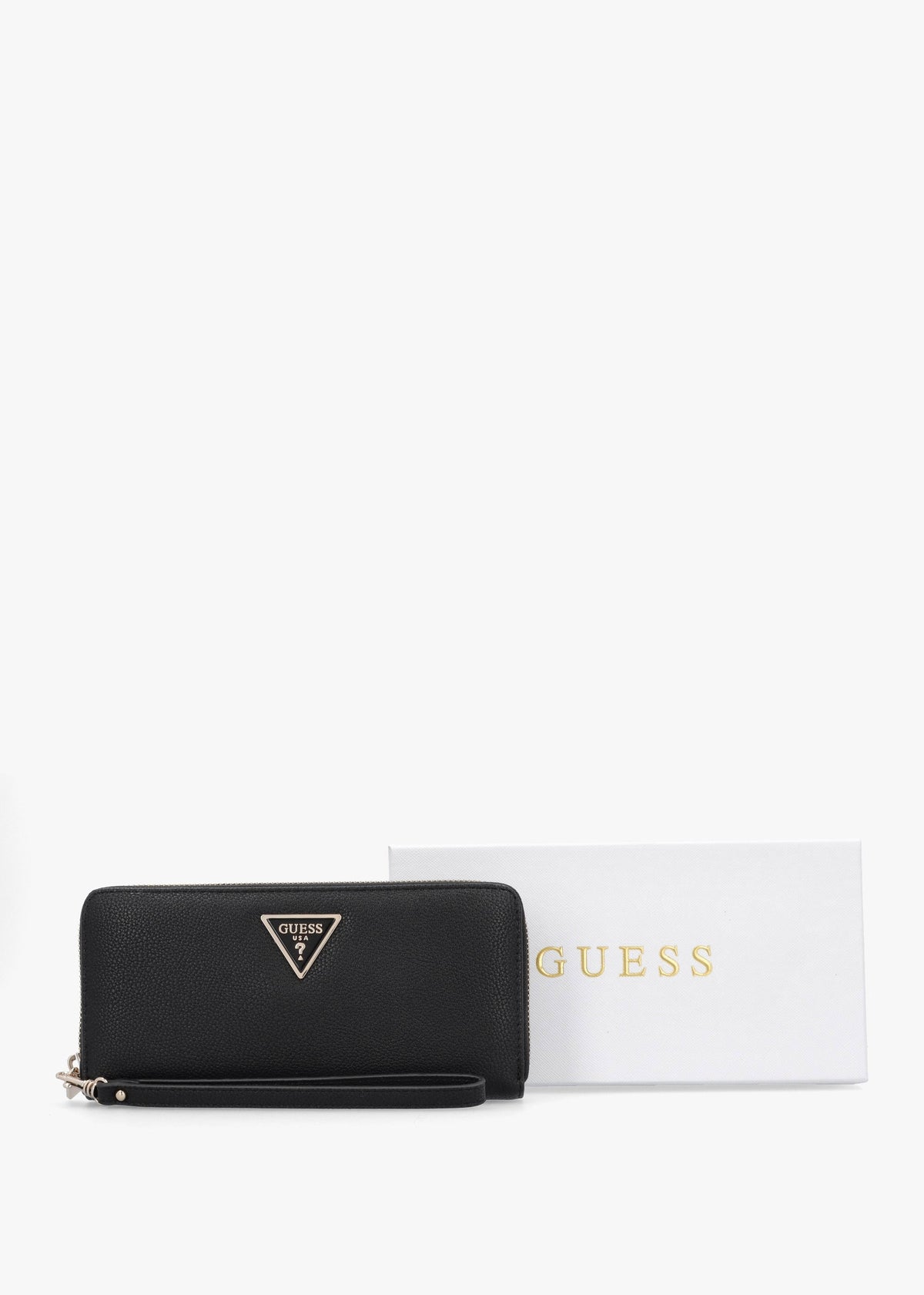 Large Laurel Black Zip Around Wallet
