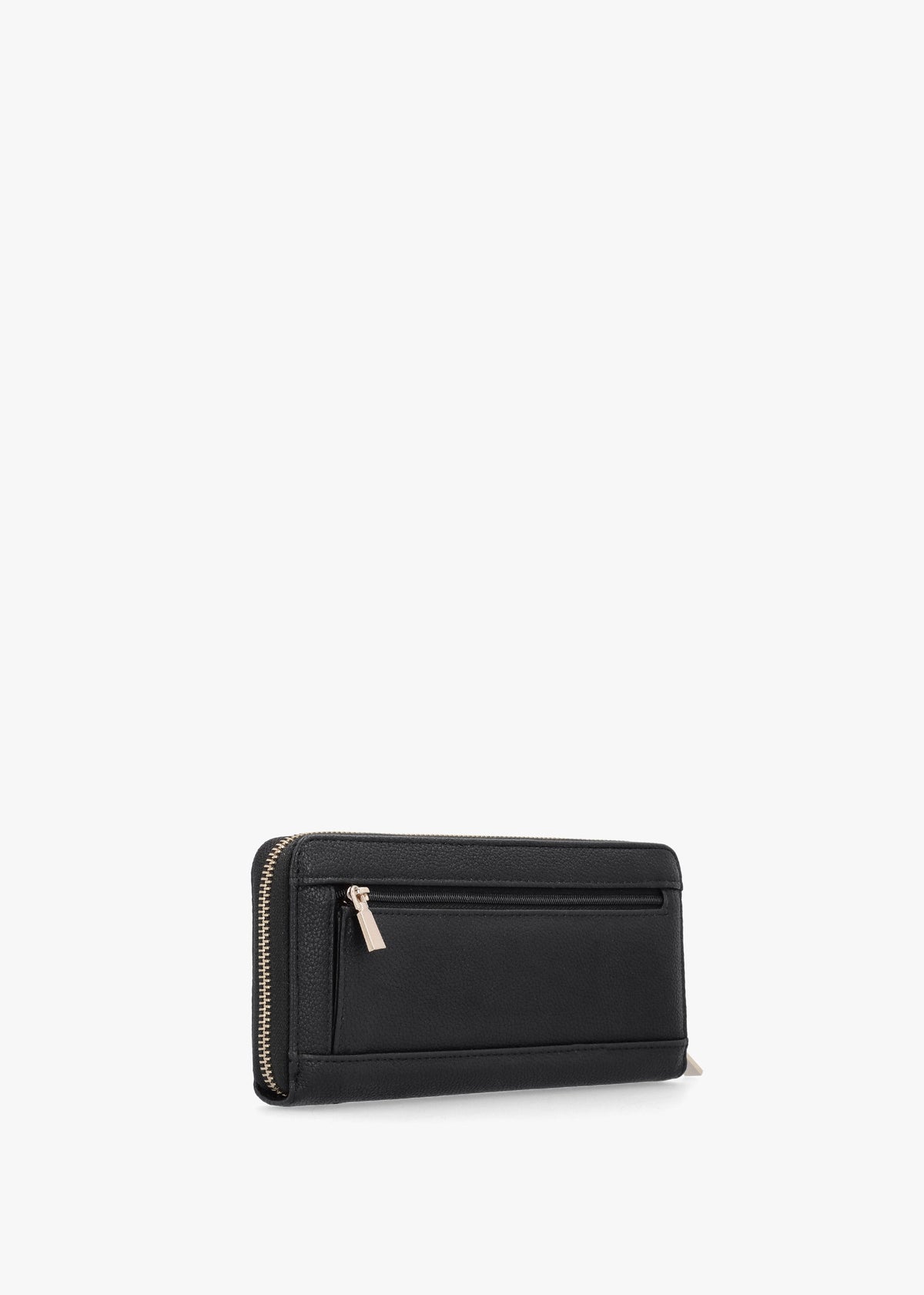 Large Laurel Black Zip Around Wallet