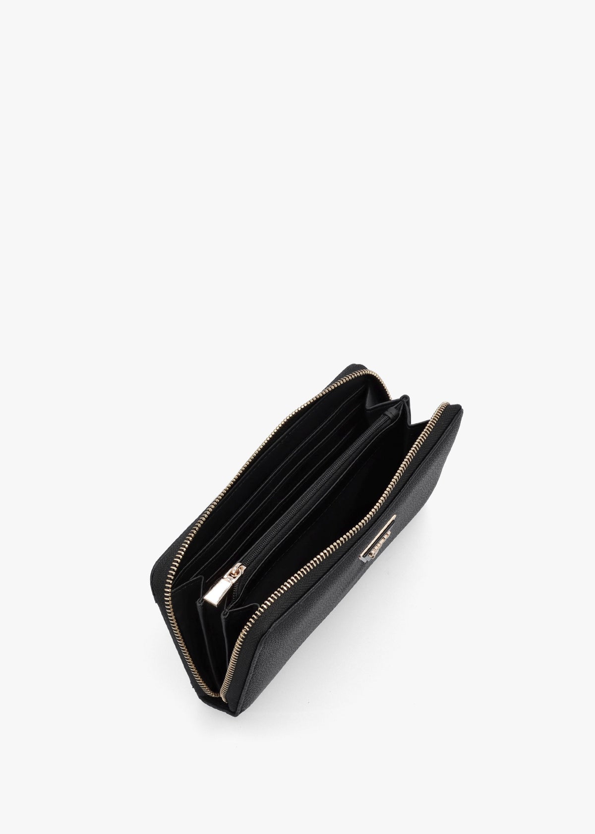 Large Laurel Black Zip Around Wallet