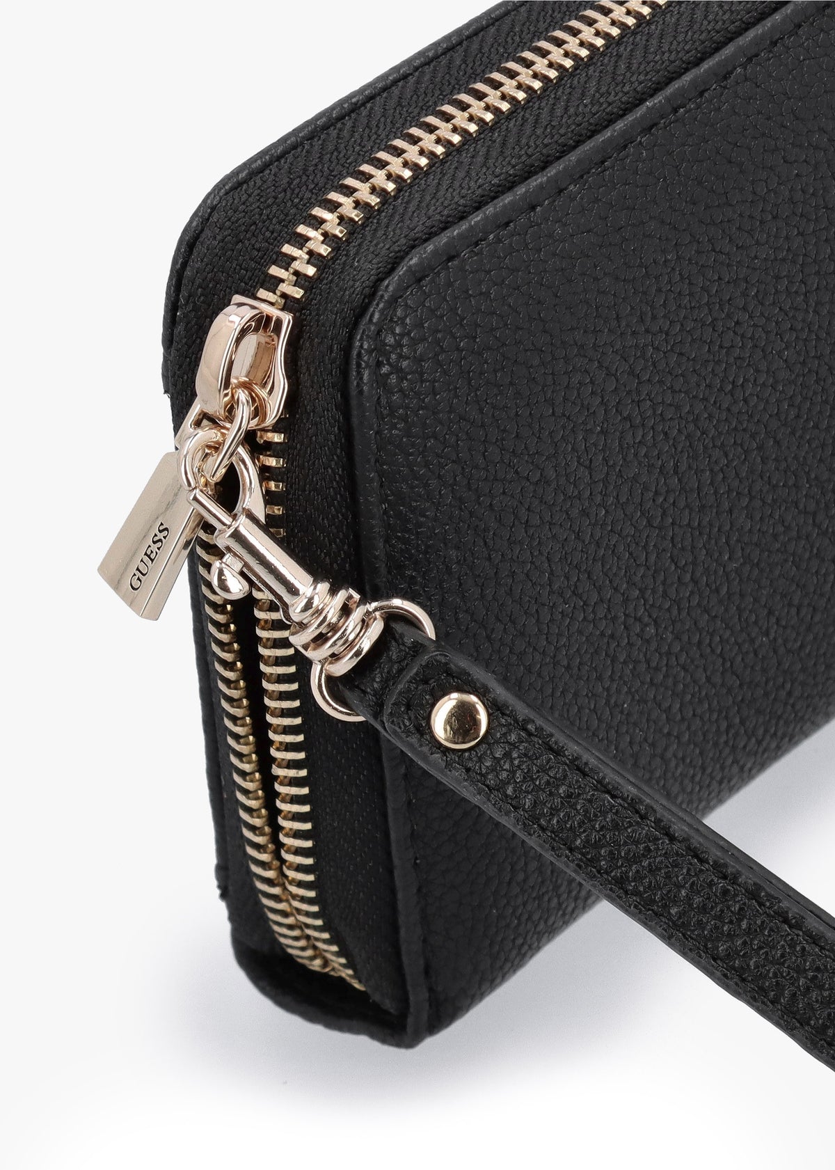 Large Laurel Black Zip Around Wallet