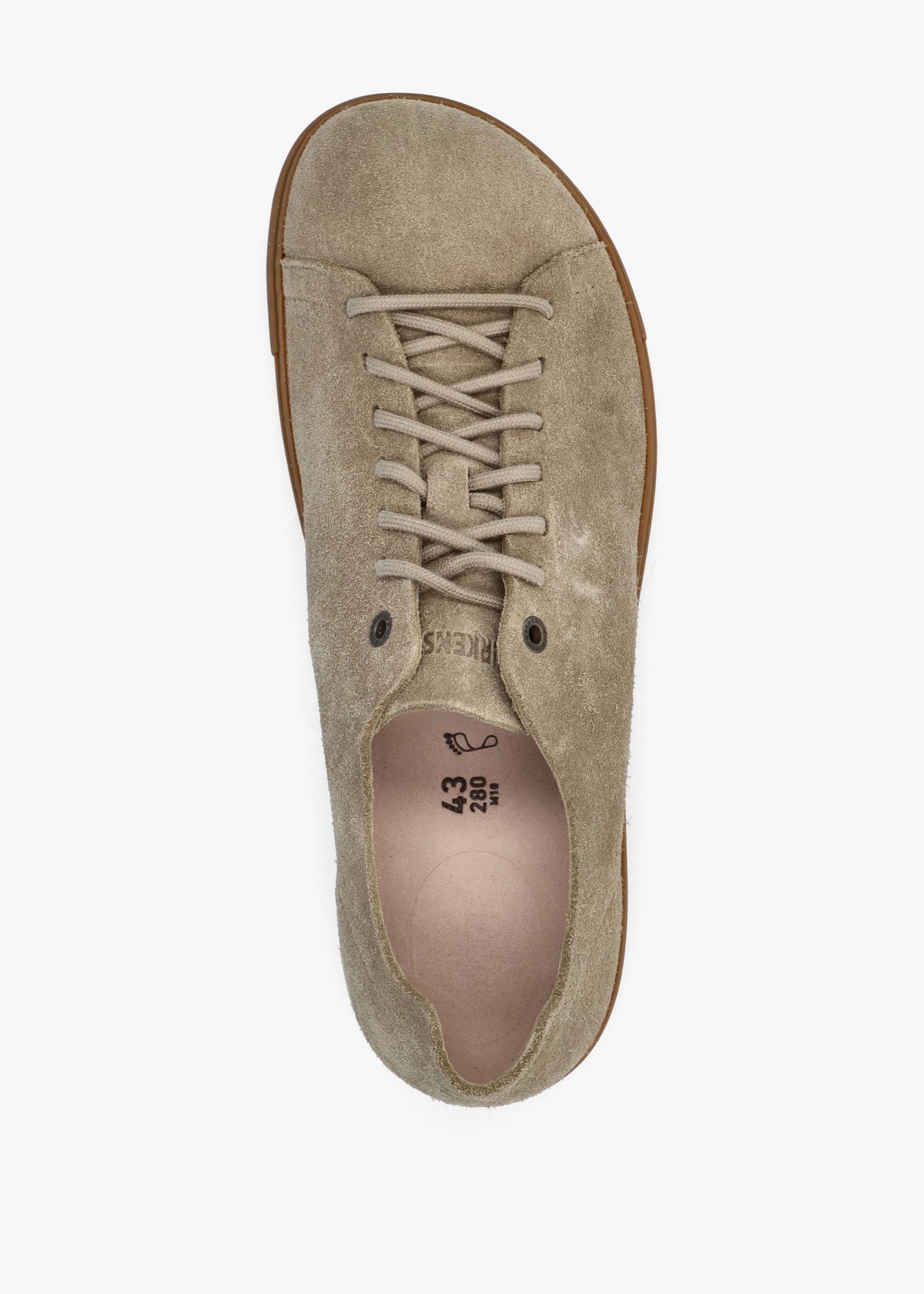 Men's Bend Low Gray Taupe Nubuck Leather Trainers