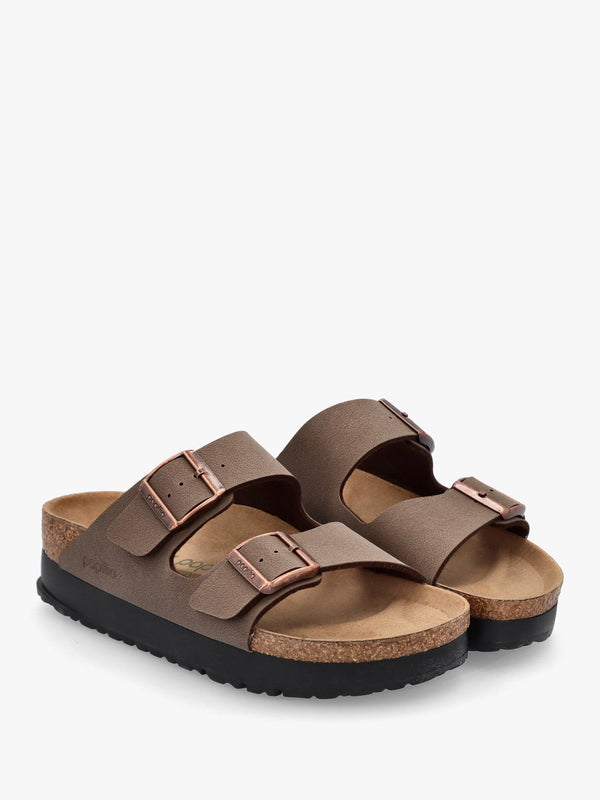 Arizona Pap Flex Platform Birko-Flor Mocca Mules