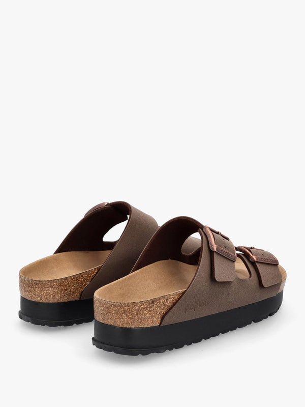 Arizona Pap Flex Platform Birko-Flor Mocca Mules