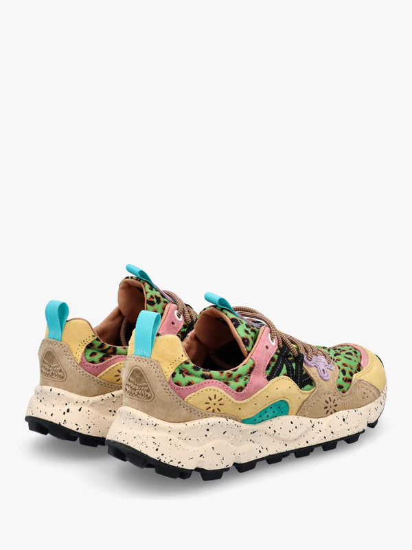 Women's Yamano 3 Beige Sand Suede & Nylon Trainers