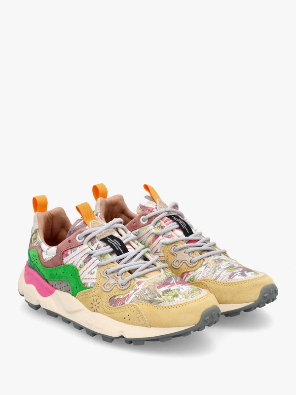 Women's Yamano 3 Salmon Multi Suede & Fabric Trainers