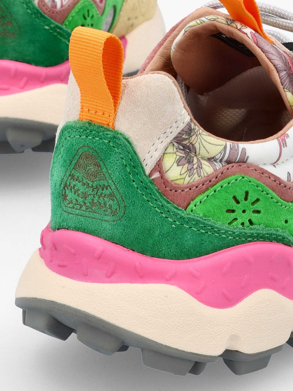 Women's Yamano 3 Salmon Multi Suede & Fabric Trainers