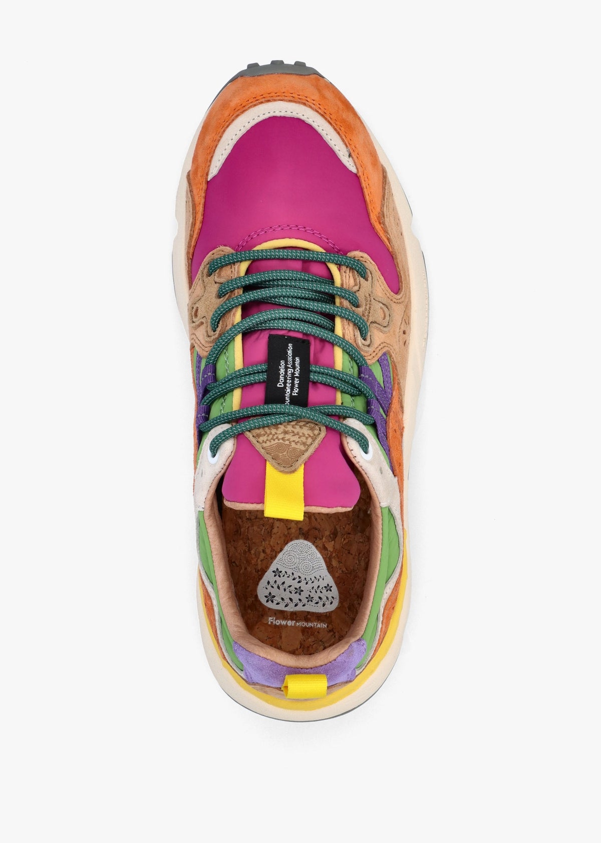 Women's Yamano 3 Orange Fuchsia Suede & Nylon Trainers