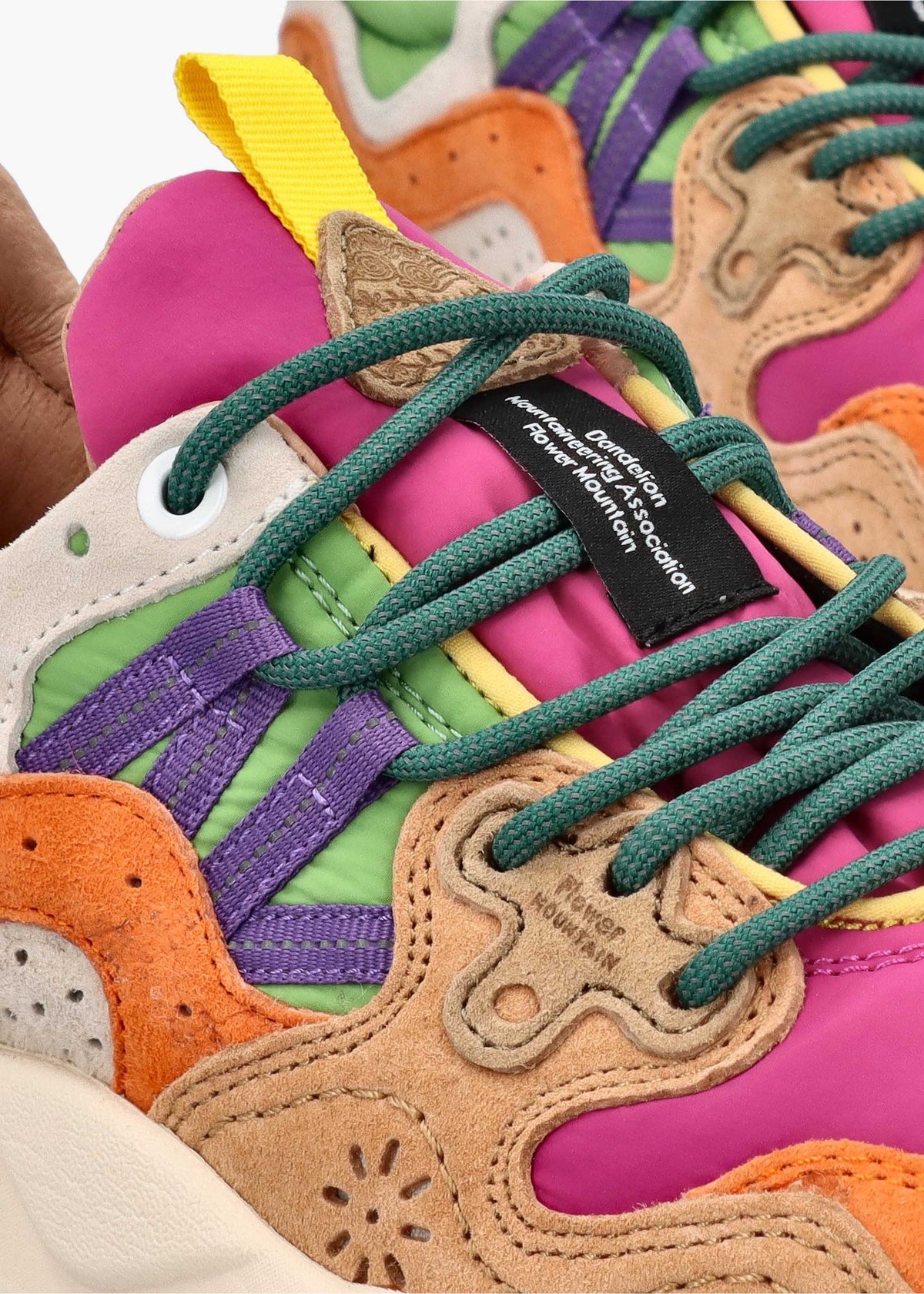 Women's Yamano 3 Orange Fuchsia Suede & Nylon Trainers