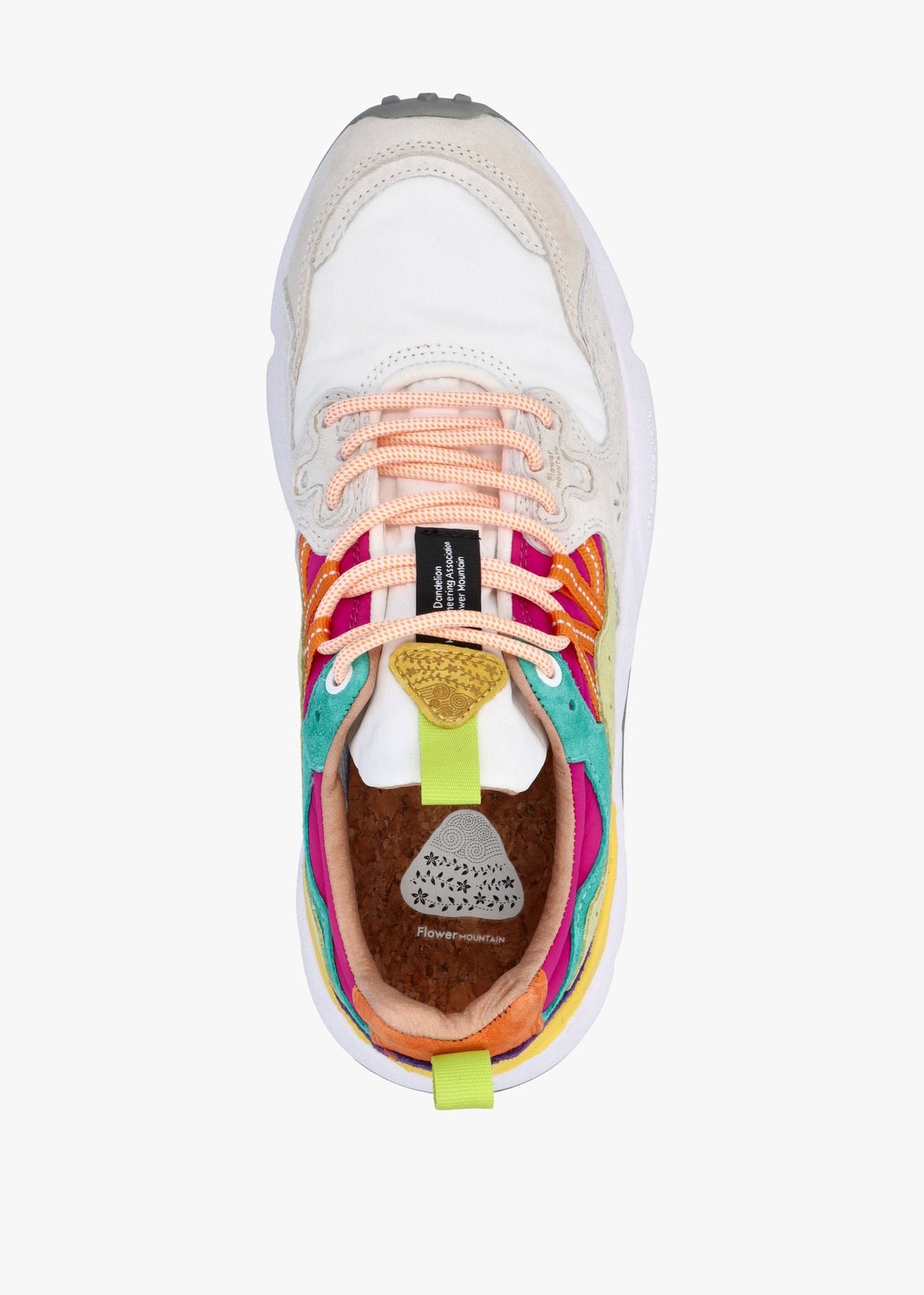 Women's Yamano 3 Pink White Suede & Nylon Trainers