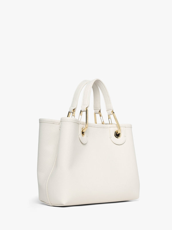 Myea Cream Shopper Bag With Pouch