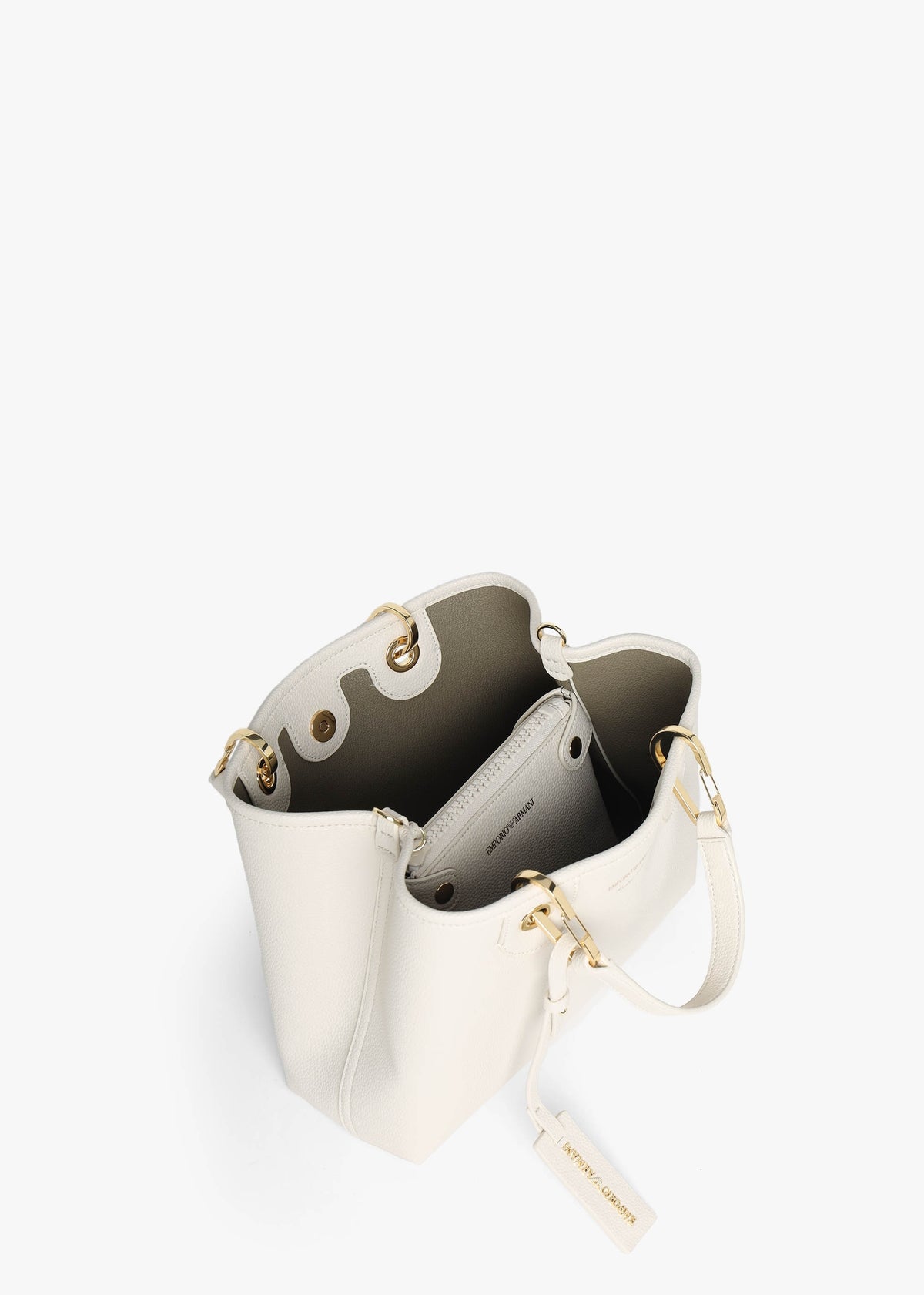 Myea Cream Shopper Bag With Pouch