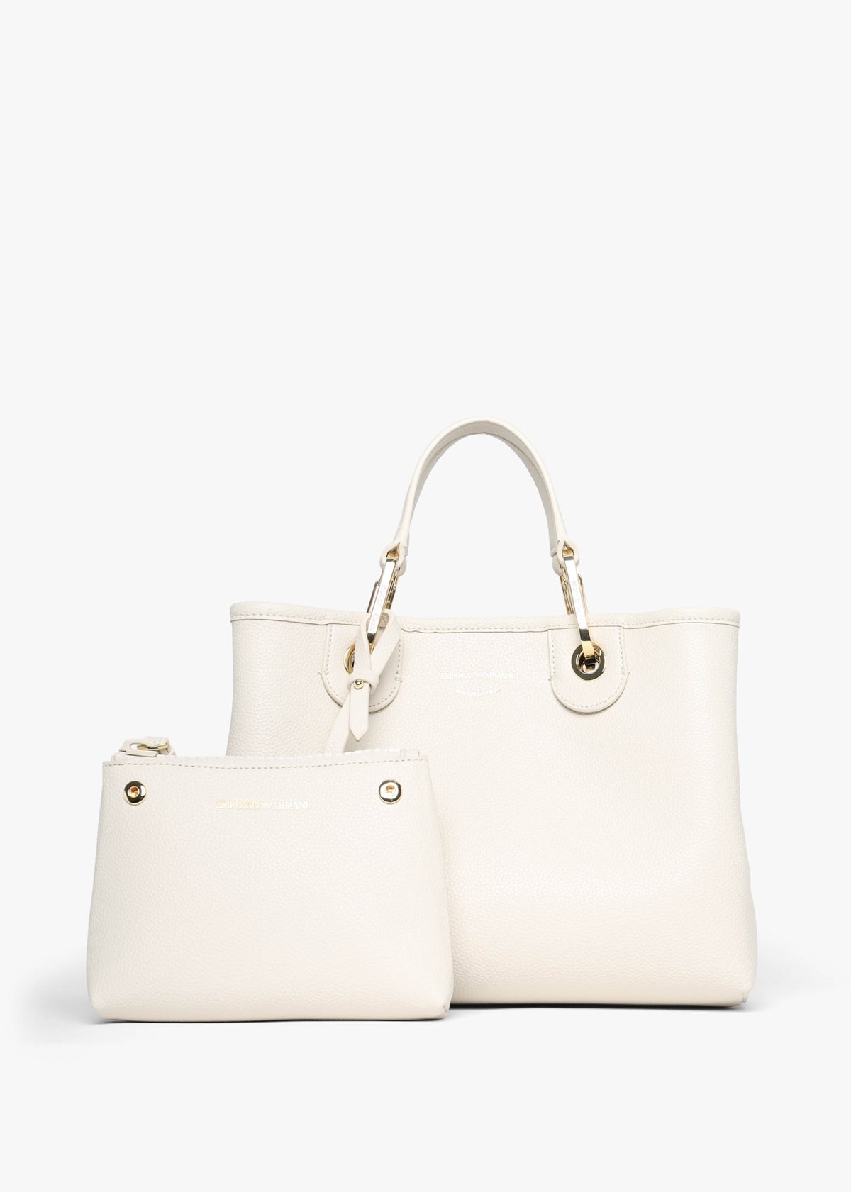 Myea Cream Shopper Bag With Pouch