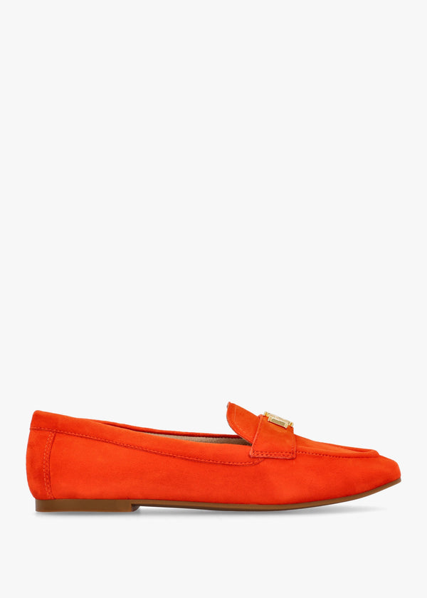 Averi III Orange Suede Loafers