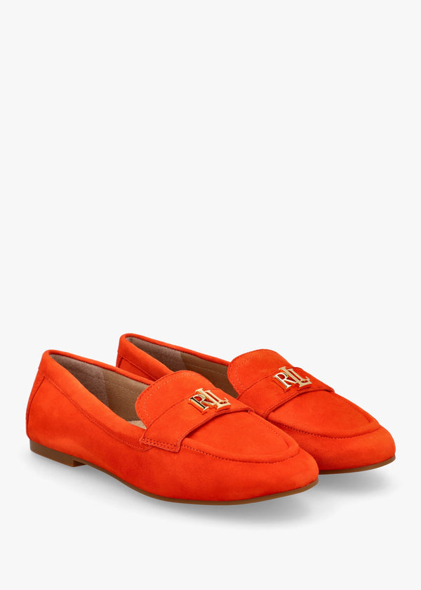 Averi III Orange Suede Loafers