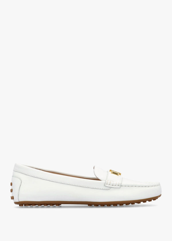 Barnsbury White Leather Loafers