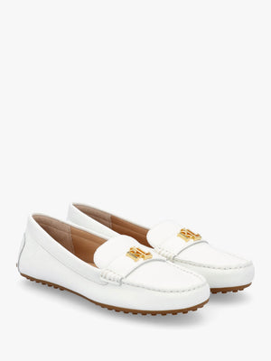 Barnsbury White Leather Loafers