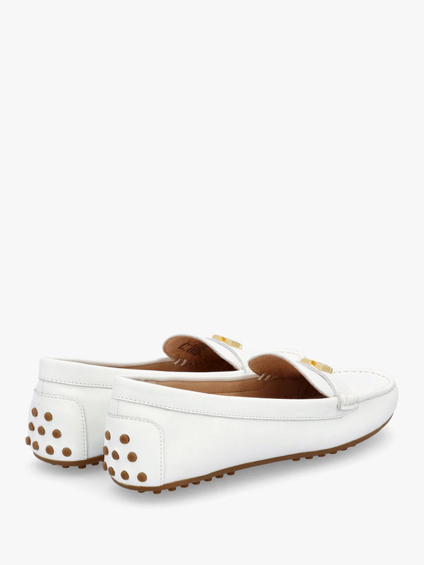 Barnsbury White Leather Loafers