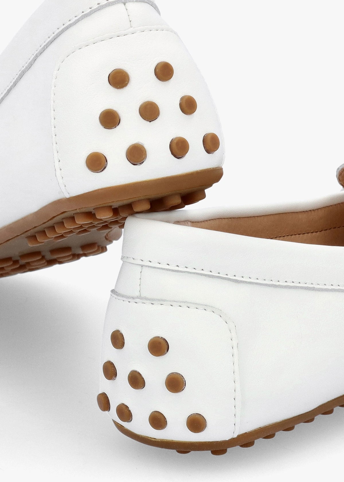 Barnsbury White Leather Loafers