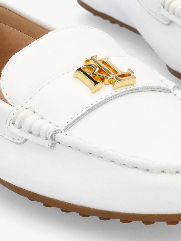 Barnsbury White Leather Loafers