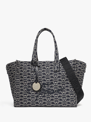 Canvas Jacquard Denim Tote Bag
