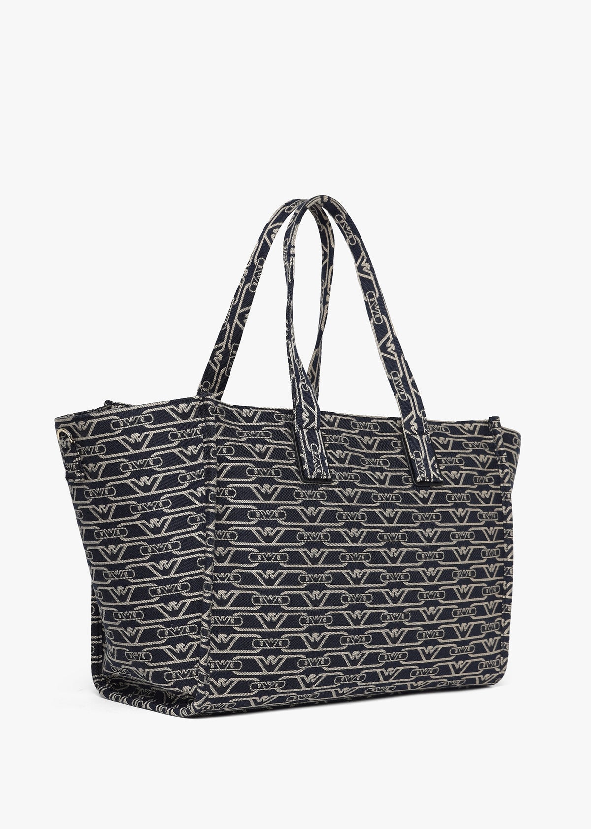 Canvas Jacquard Denim Tote Bag