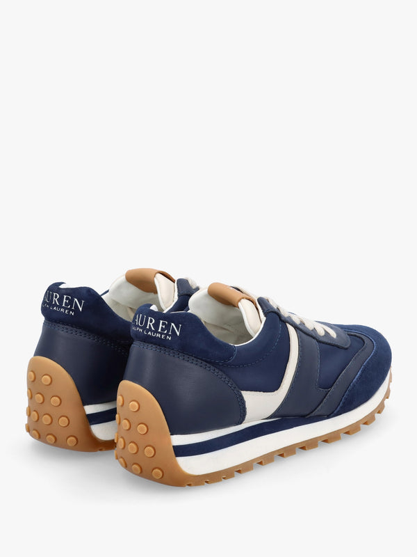 Dani Navy White Leather & Suede Trainers
