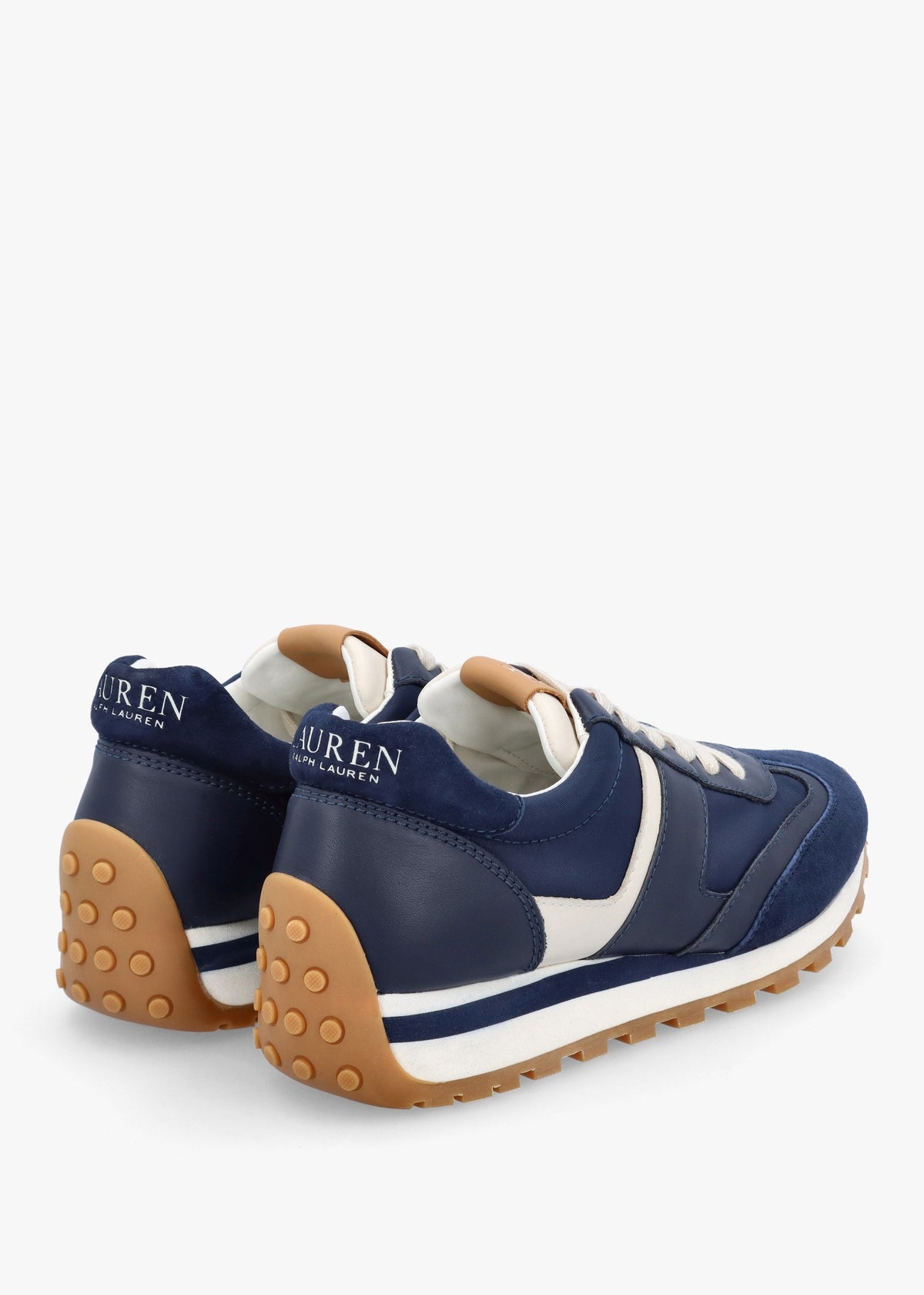 Dani Navy White Leather & Suede Trainers