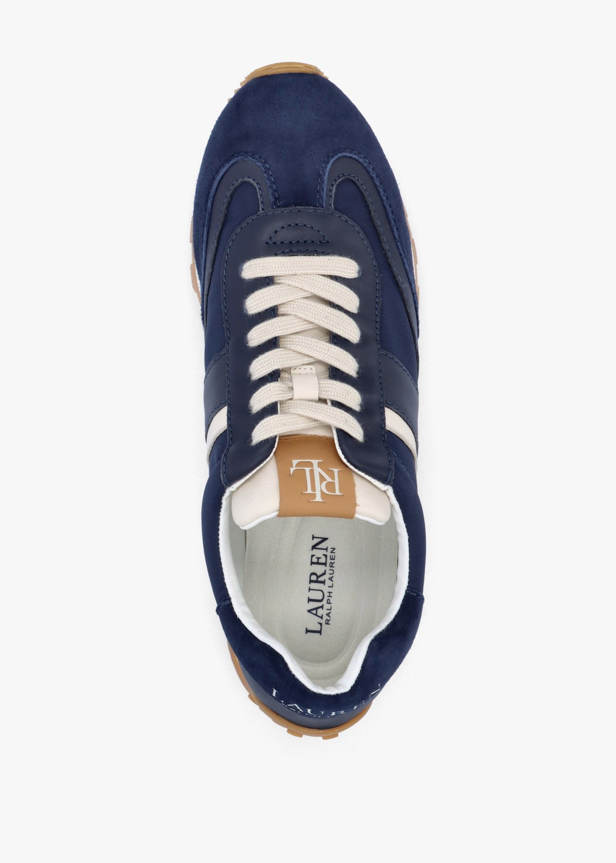Dani Navy White Leather & Suede Trainers