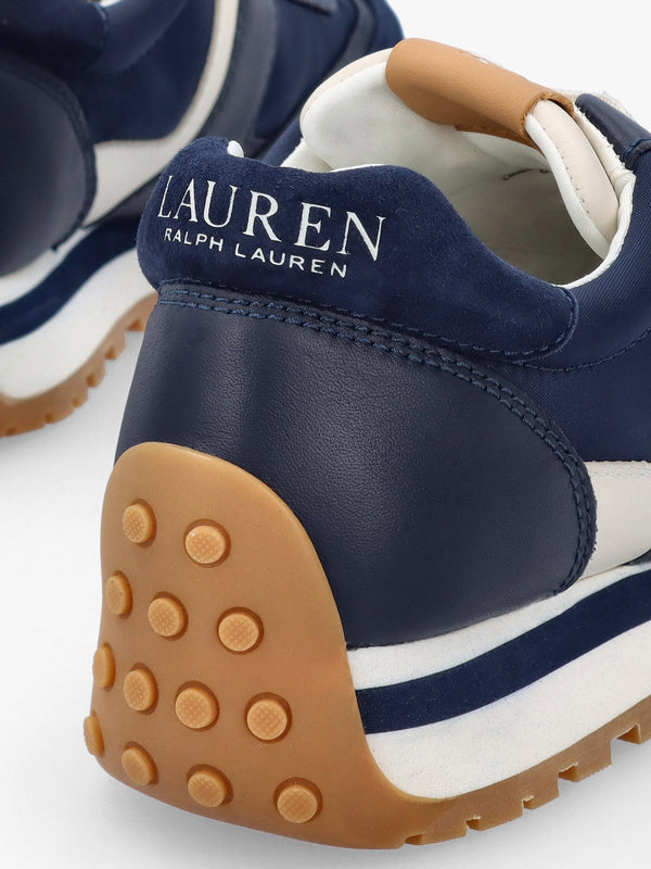 Dani Navy White Leather & Suede Trainers