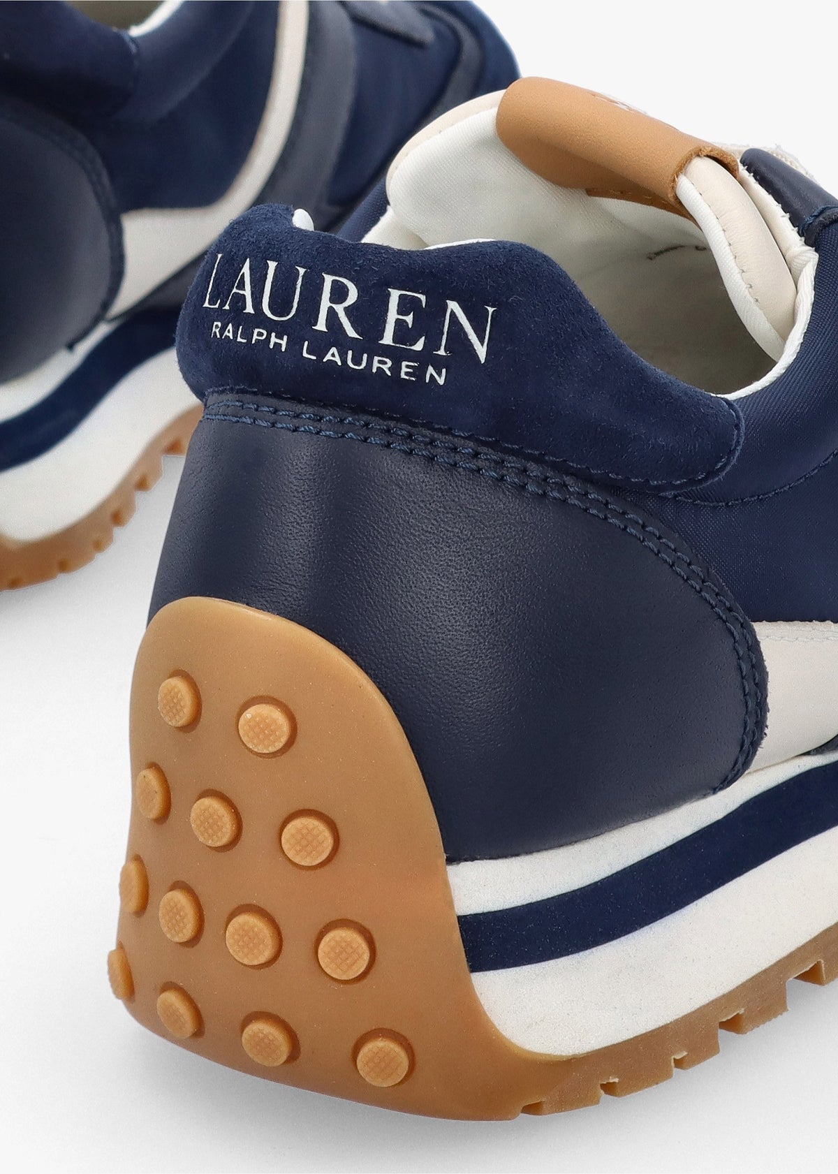 Dani Navy White Leather & Suede Trainers