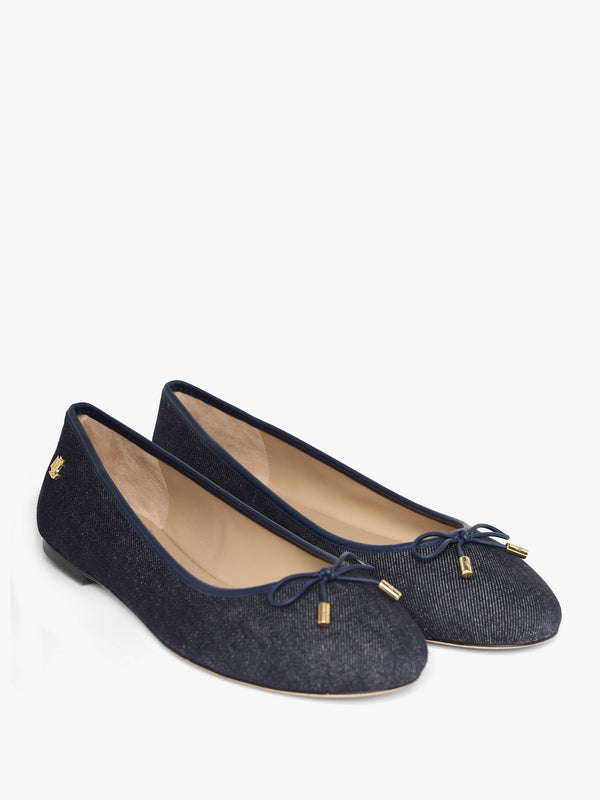 Jayna Blue Denim Ballet Pumps