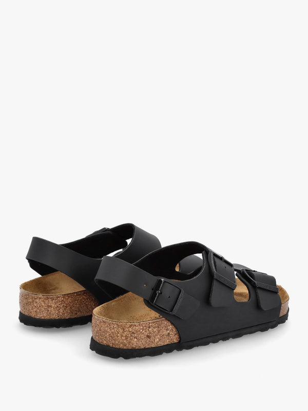 Milano Black Birko-Flor Sandals