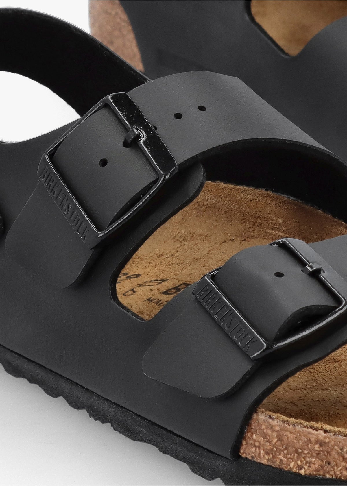 Milano Black Birko-Flor Sandals