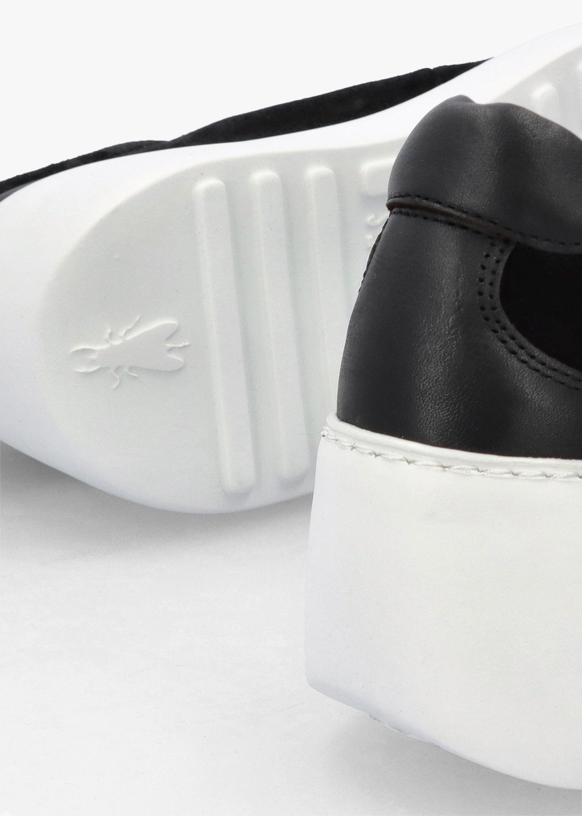 Dufy Black Suede Wedge Trainers