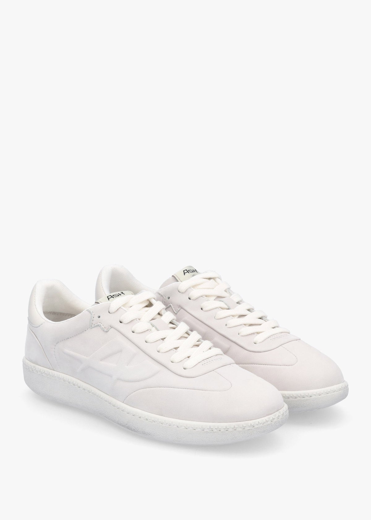 Siena Off White Nubuck Leather Trainers