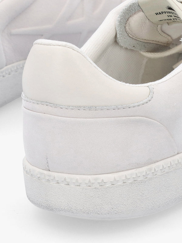 Siena Off White Nubuck Leather Trainers