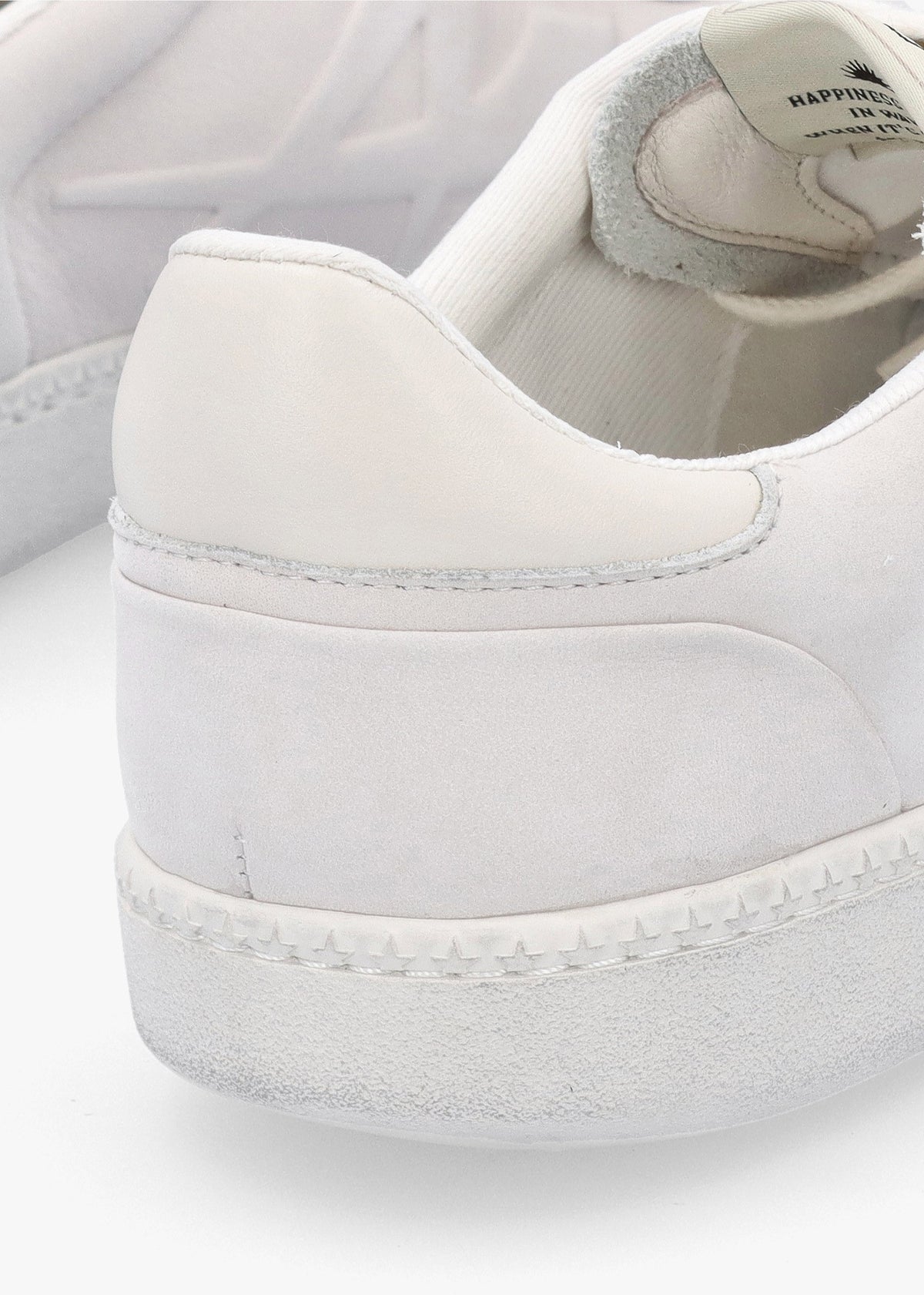 Siena Off White Nubuck Leather Trainers