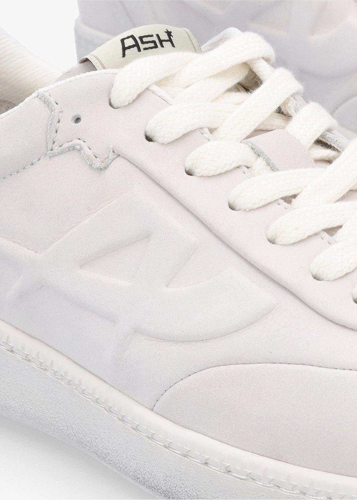 Siena Off White Nubuck Leather Trainers
