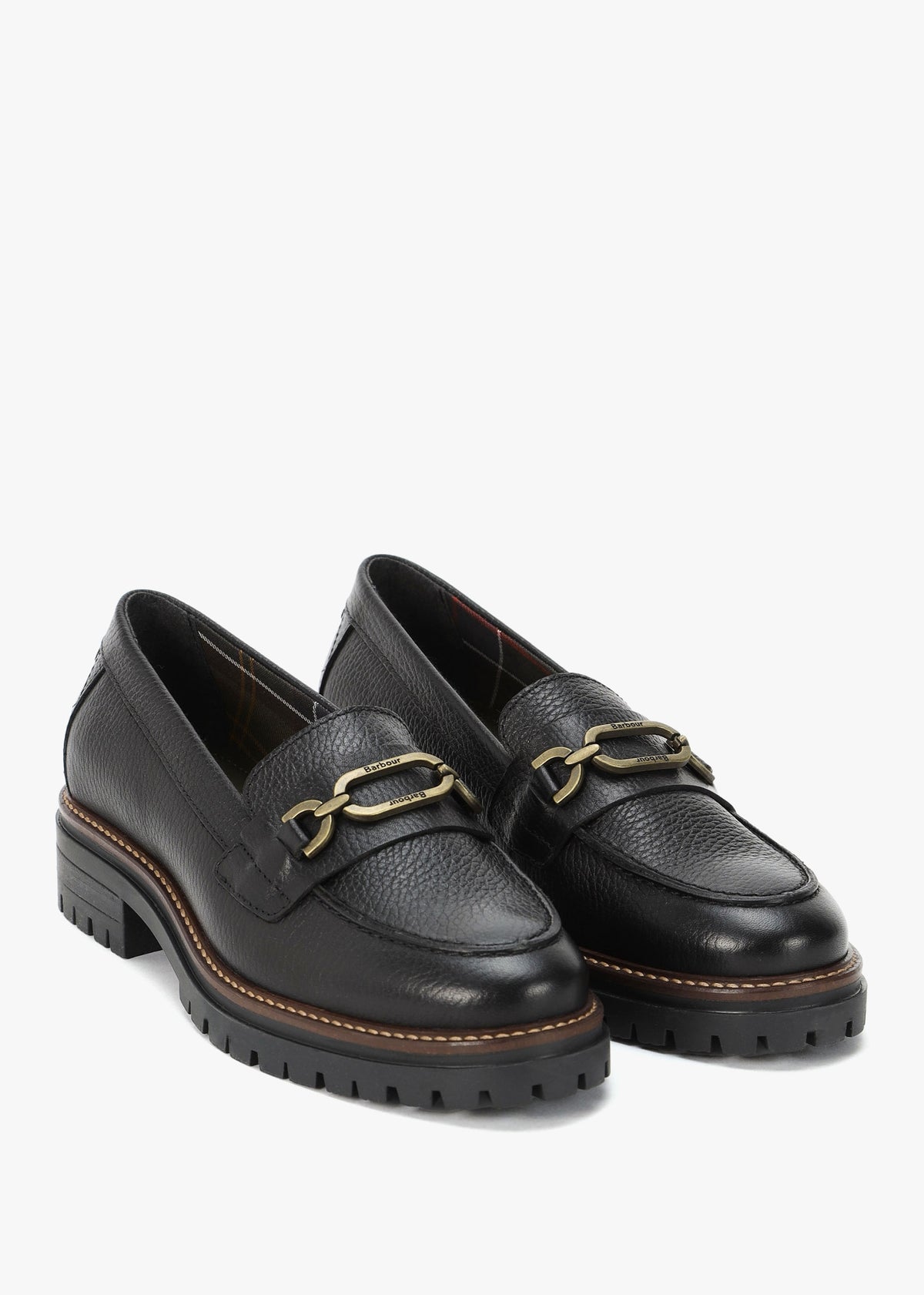 Maddie Classic Black Leather Loafers