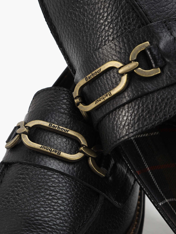 Maddie Classic Black Leather Loafers