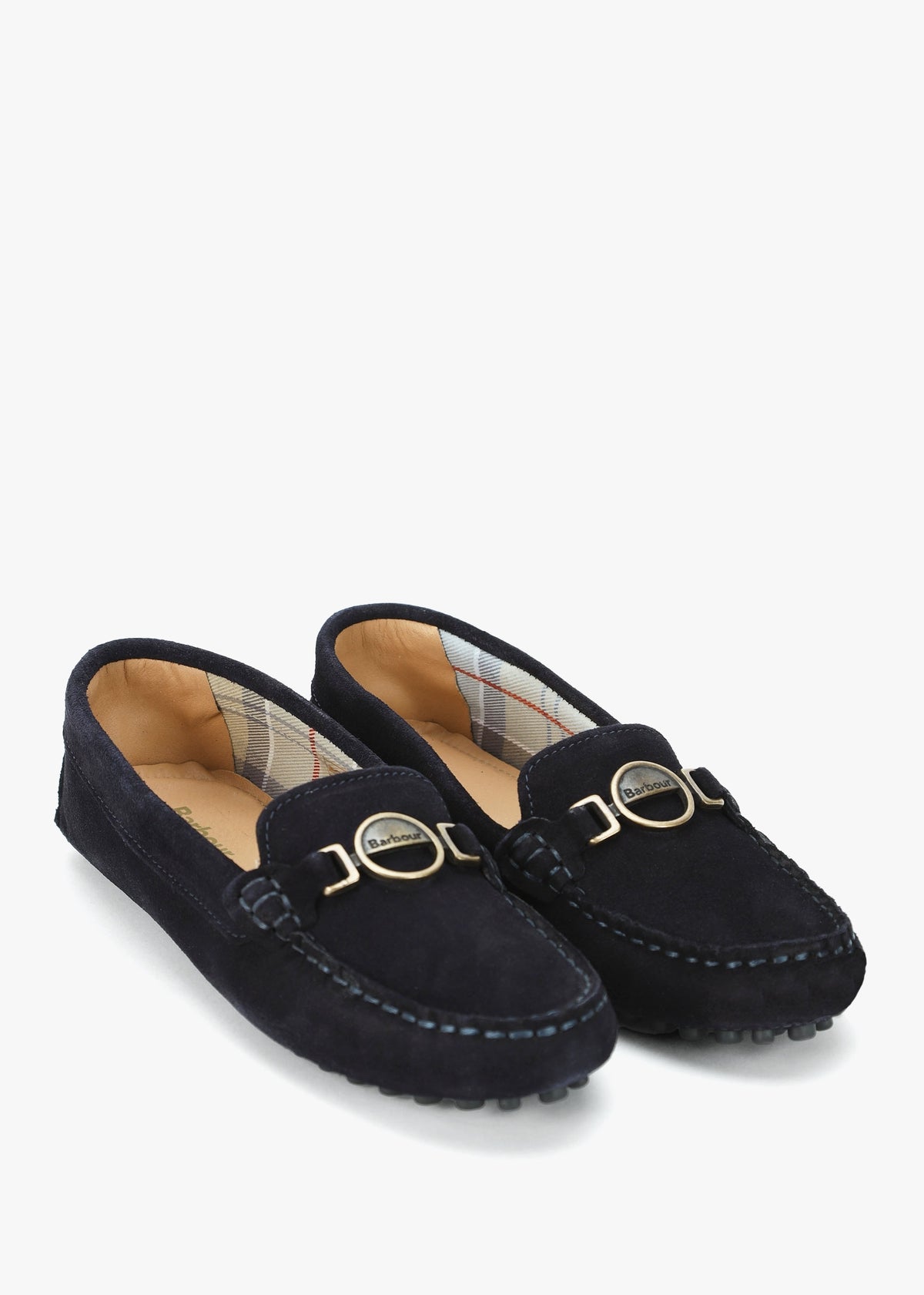 Laire Navy Suede Driving Loafers