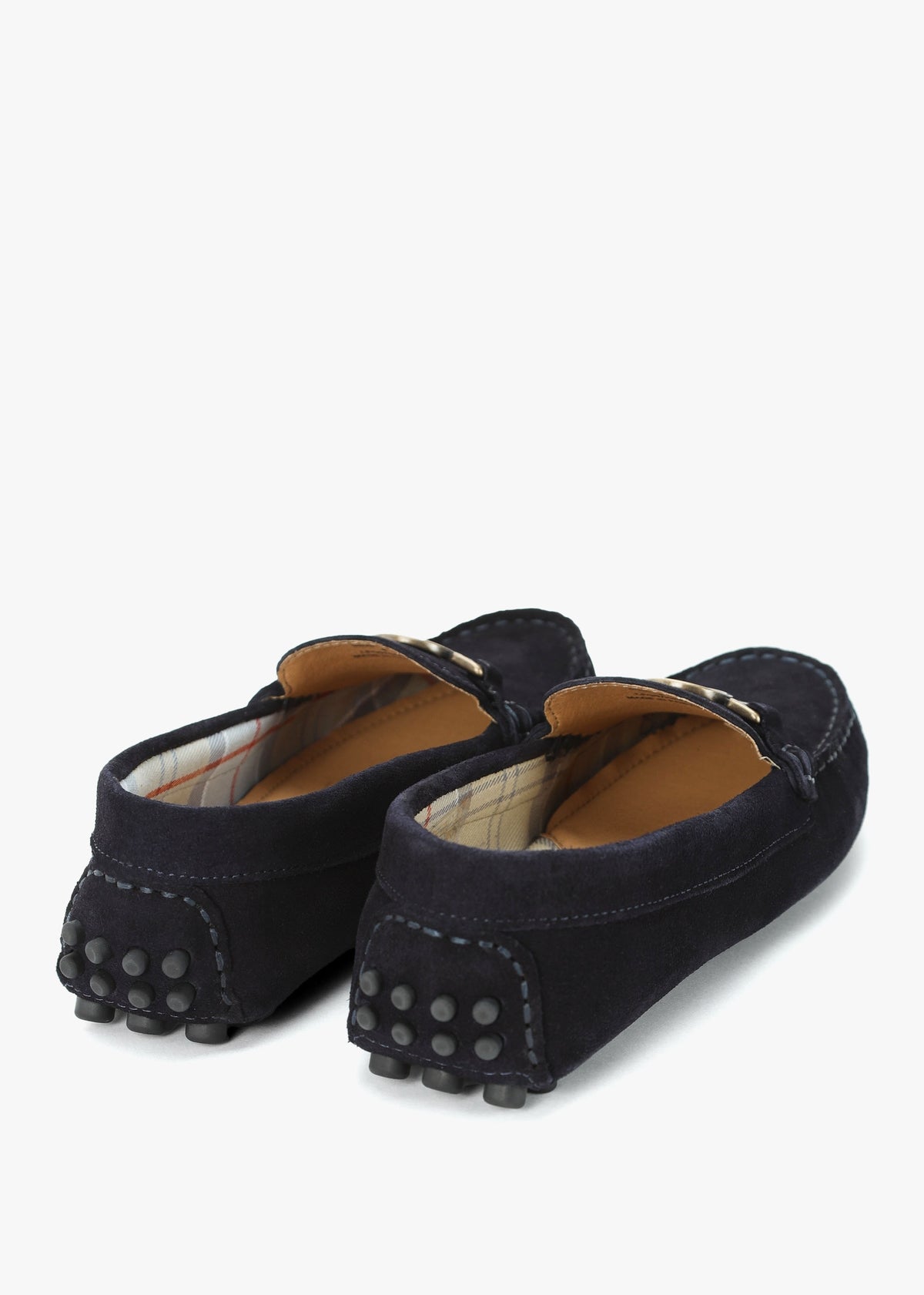 Laire Navy Suede Driving Loafers